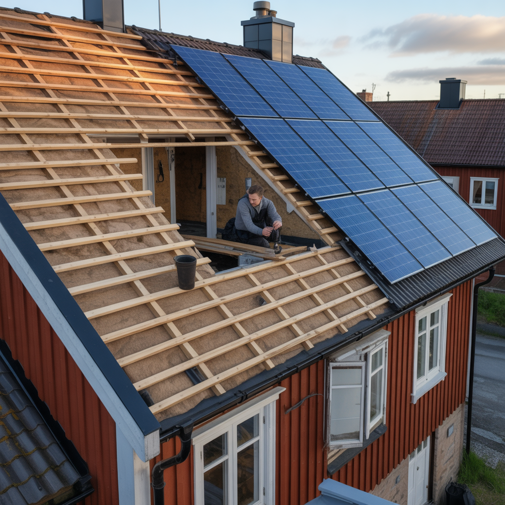 5.Sa slog du fast om ditt tak klarar solcellsinstallation