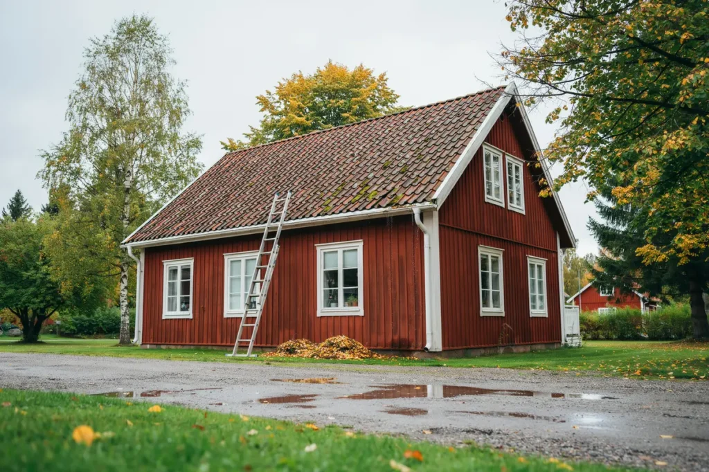 september p taket smarta h stf rberedelser innan regn bl st och l v st ller till problem